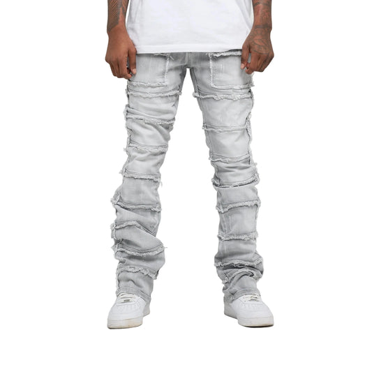 FWRD BIG MENS PATCHWORK TRUE STACKED DENIM JEANS by FWRD