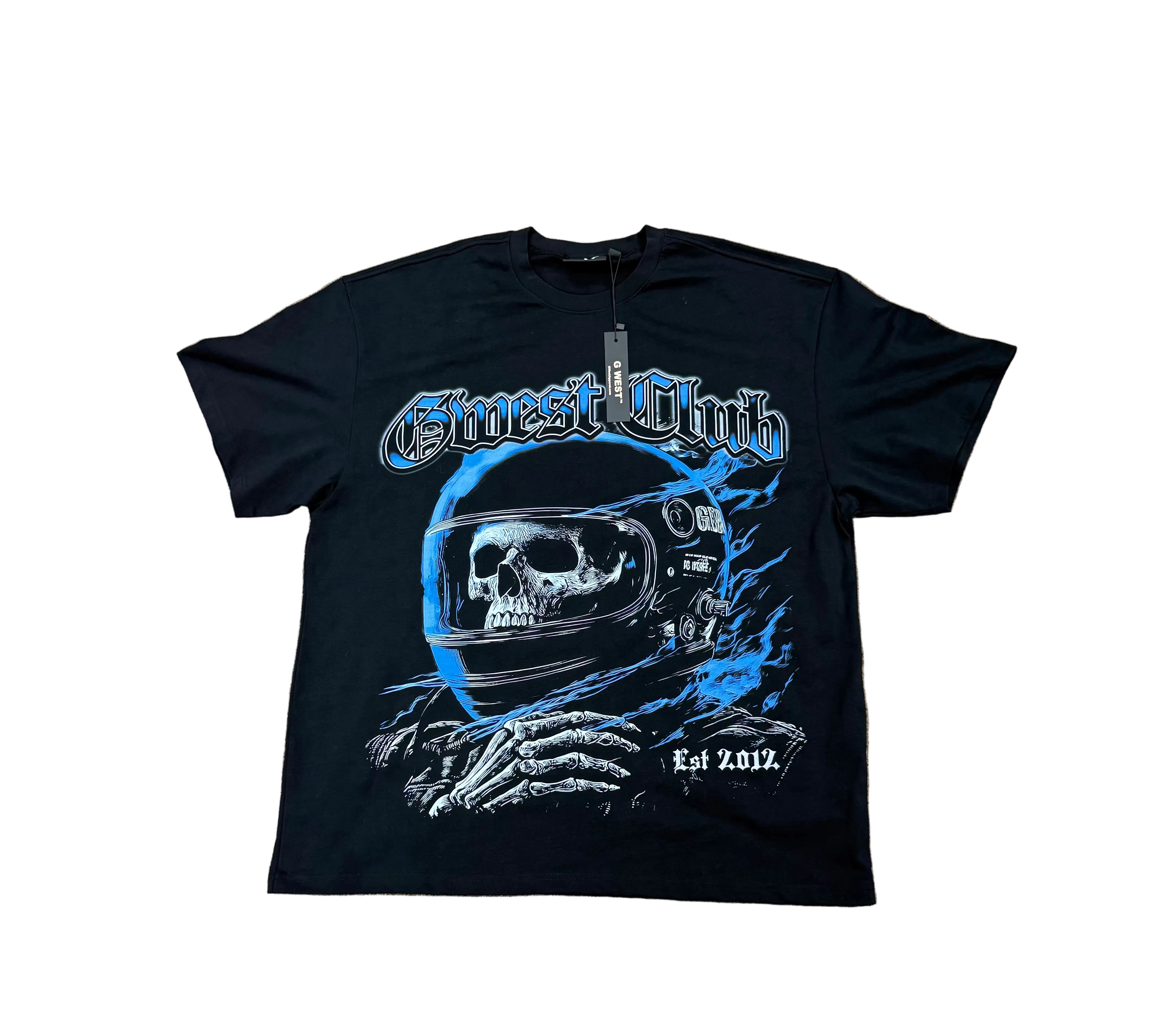 G WEST RHINESTONE DEAD ZONE CRUISER TEE