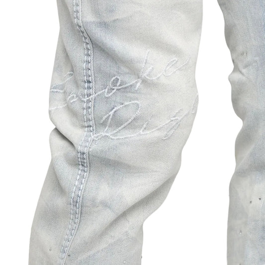 SMOKE RISE CRYSTAL BAGGY JEANS by SMOKE RISE