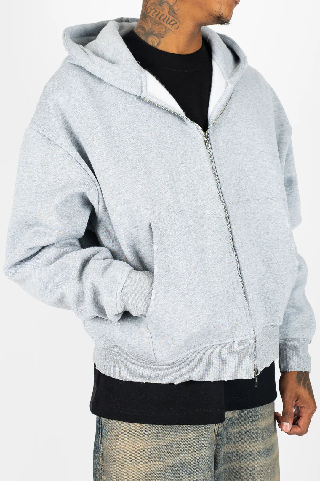 DAY1INE WASHED ZIPUP HOODIE by DAY1NE
