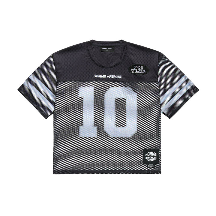 HOMME FEMME FOOTBALL JERSEY-BLACK