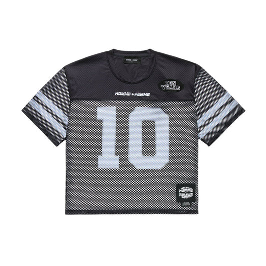 HOMME FEMME FOOTBALL JERSEY-BLACK by HOMME FEMME