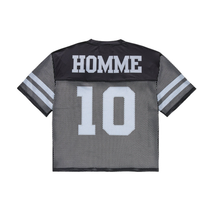 HOMME FEMME FOOTBALL JERSEY-BLACK
