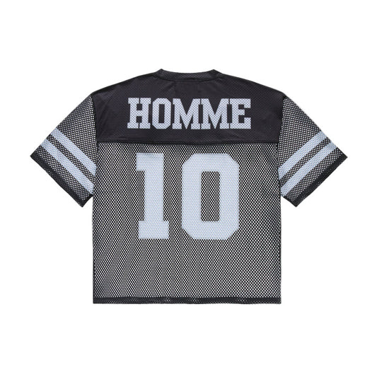HOMME FEMME FOOTBALL JERSEY-BLACK by HOMME FEMME
