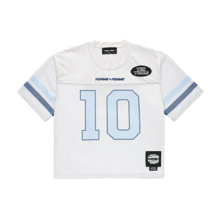 HOMME FEMME FOOTBALL JERSEY-CREAM