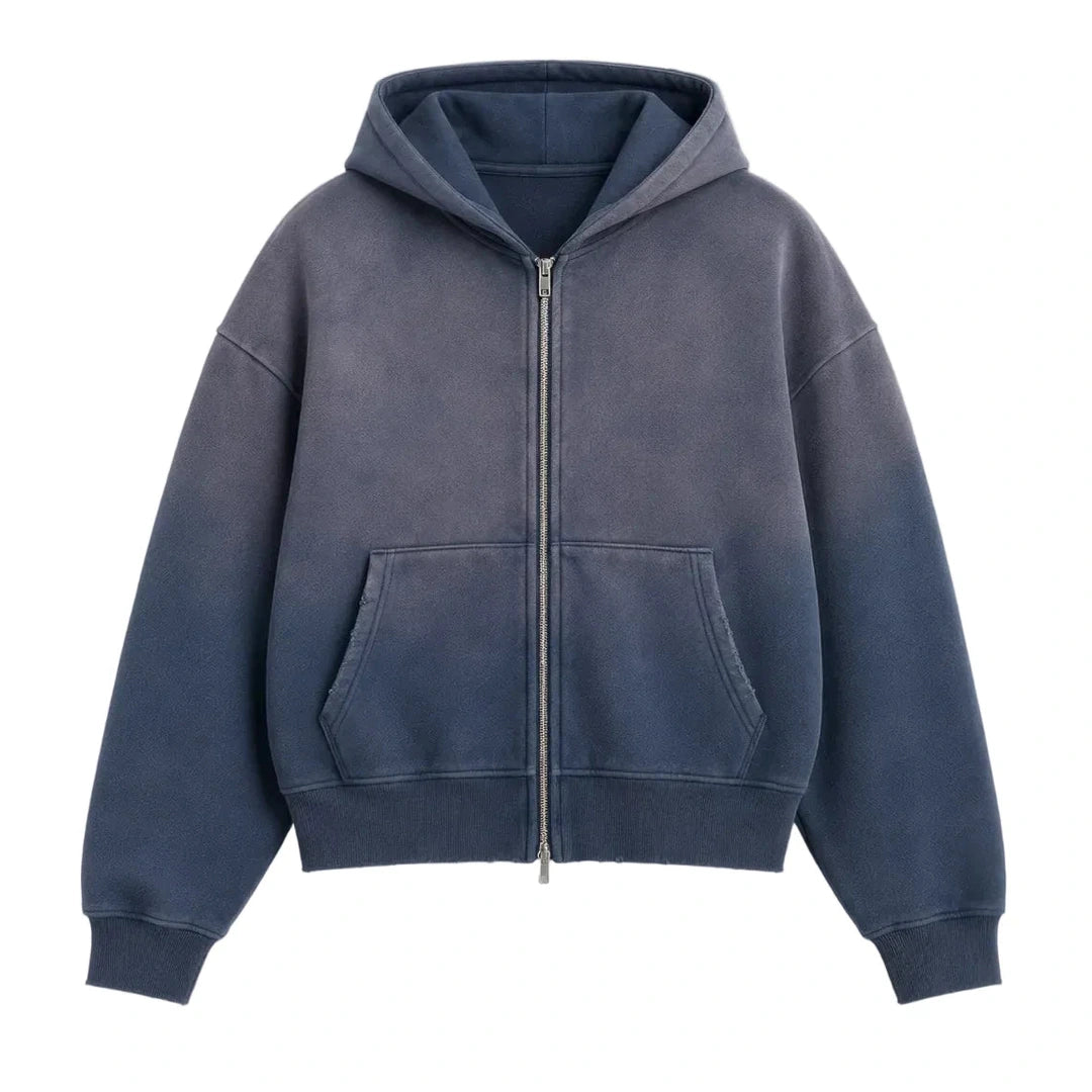 DAY1INE WASHED ZIPUP HOODIE by DAY1NE