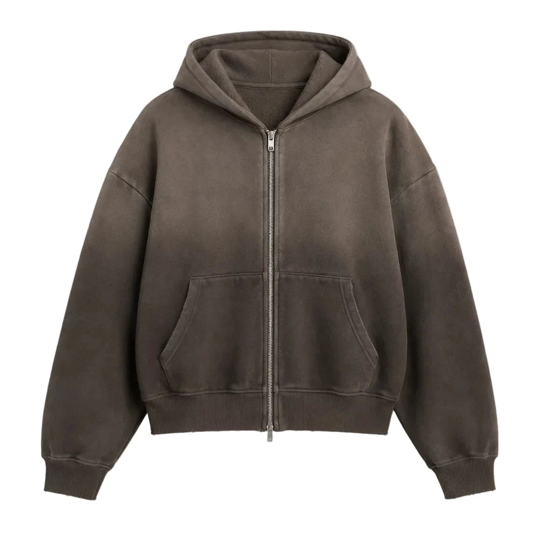 DAY1INE WASHED ZIPUP HOODIE by DAY1NE