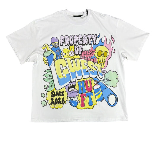 G WEST GRAFFITI GHOUL FEST TEE by G-WEST