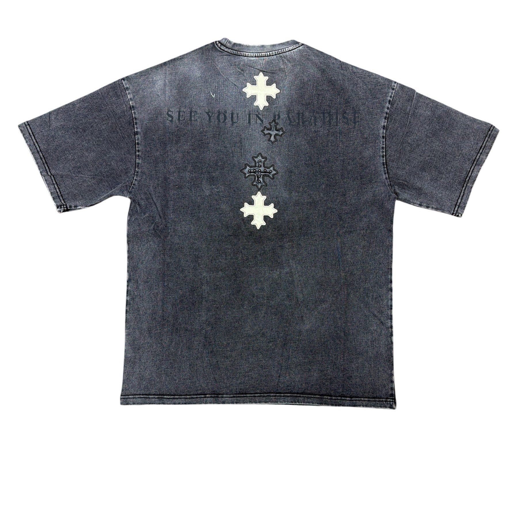 SEE YOU IN PARADISE STUDDED PATCH TEE by Jordan Craig