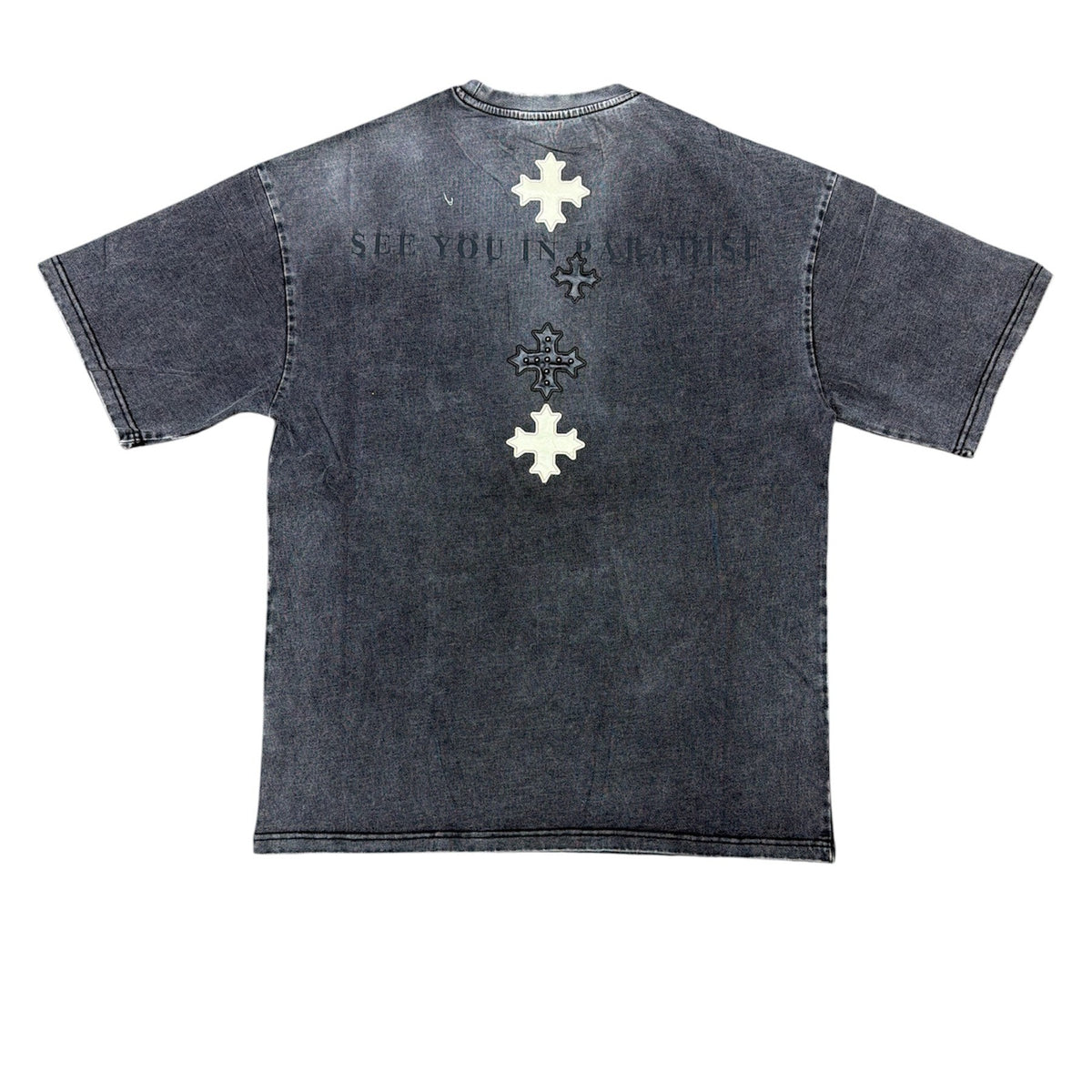 SEE YOU IN PARADISE STUDDED PATCH TEE by Jordan Craig