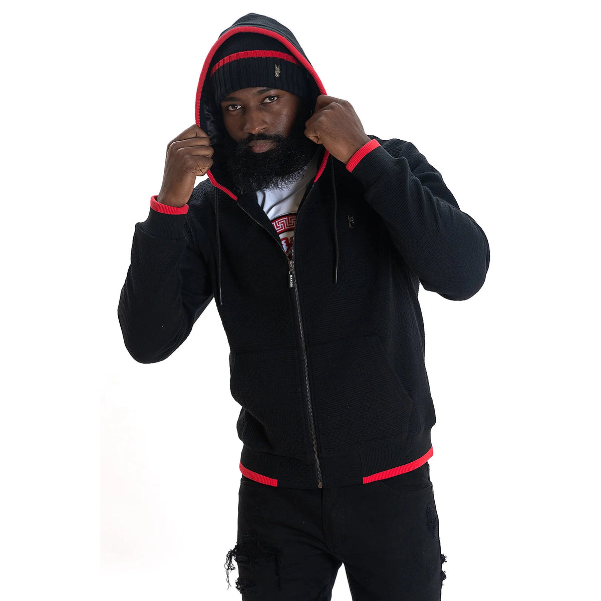MAKOBI AMALFI HOODIE-BLACK by MAKOBI