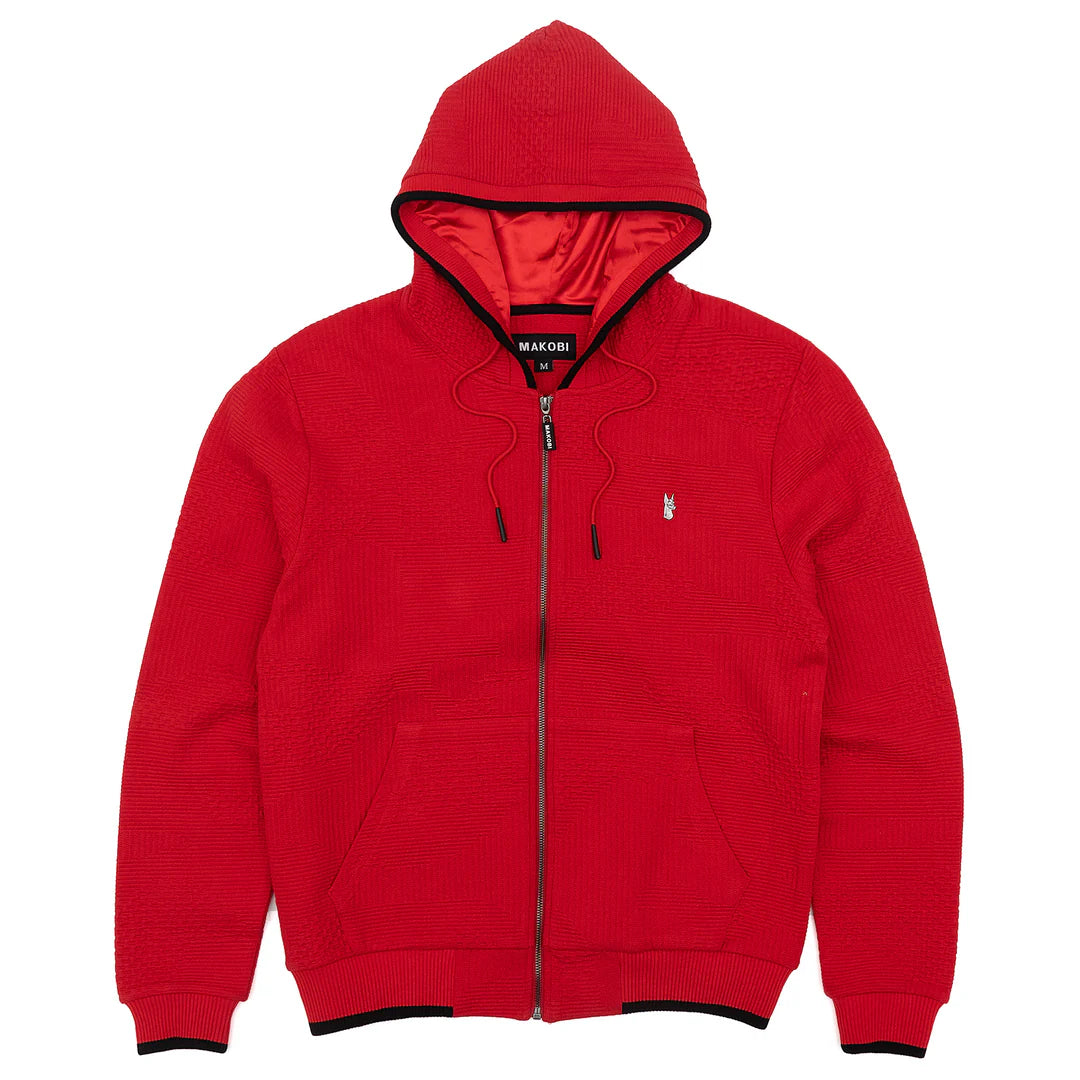 MAKOBI AMALFI HOODIE-RED by MAKOBI