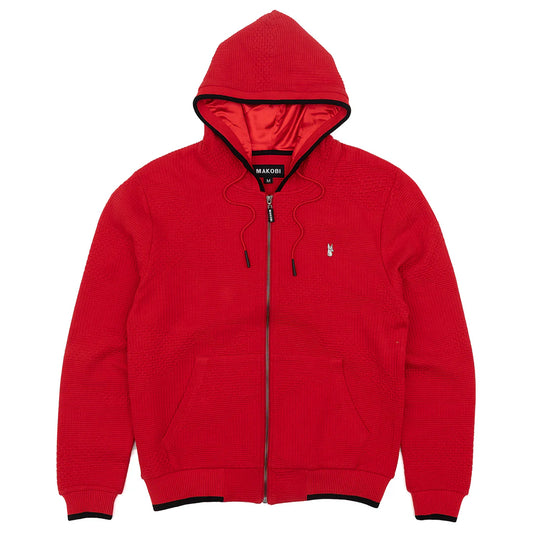 MAKOBI AMALFI HOODIE-RED by MAKOBI
