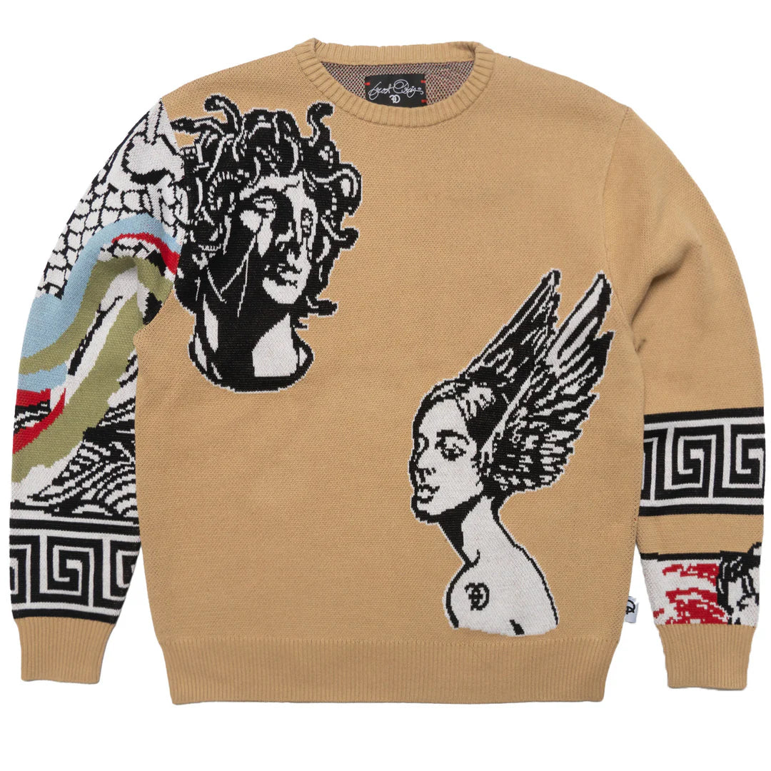 FROST Paradise Lost Knit Sweater - Khaki by Frost Originals
