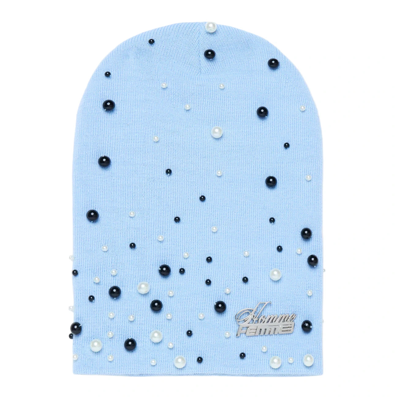HOMME FEMME PEARLBEANIE-B.BLUE