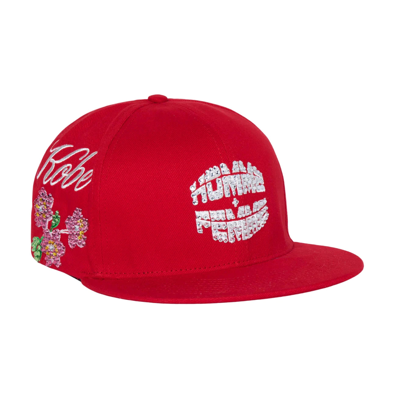 HOMME FEMME Japan Gemstone Hat-Red