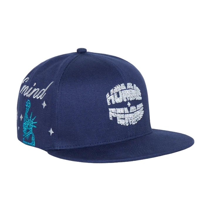 HOMME FEMME NYC Gemstone Hat-Navy
