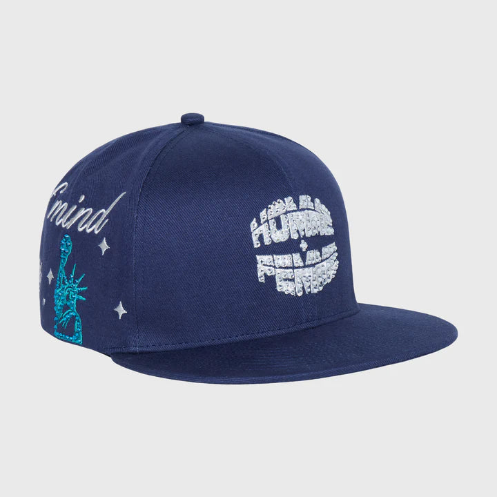 HOMME FEMME NYC Gemstone Hat-Navy