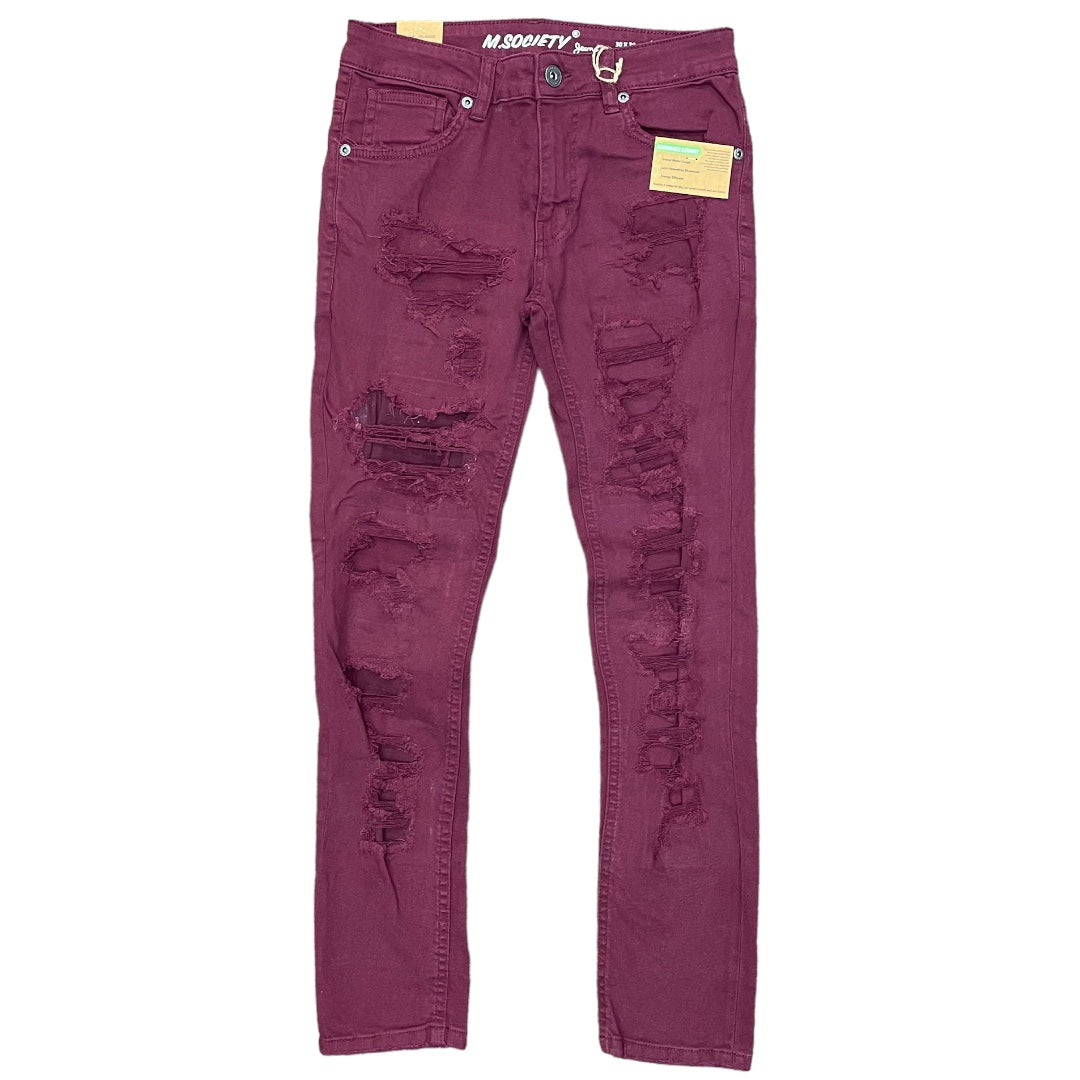 M SOCIETY 80262-BURGUNDY