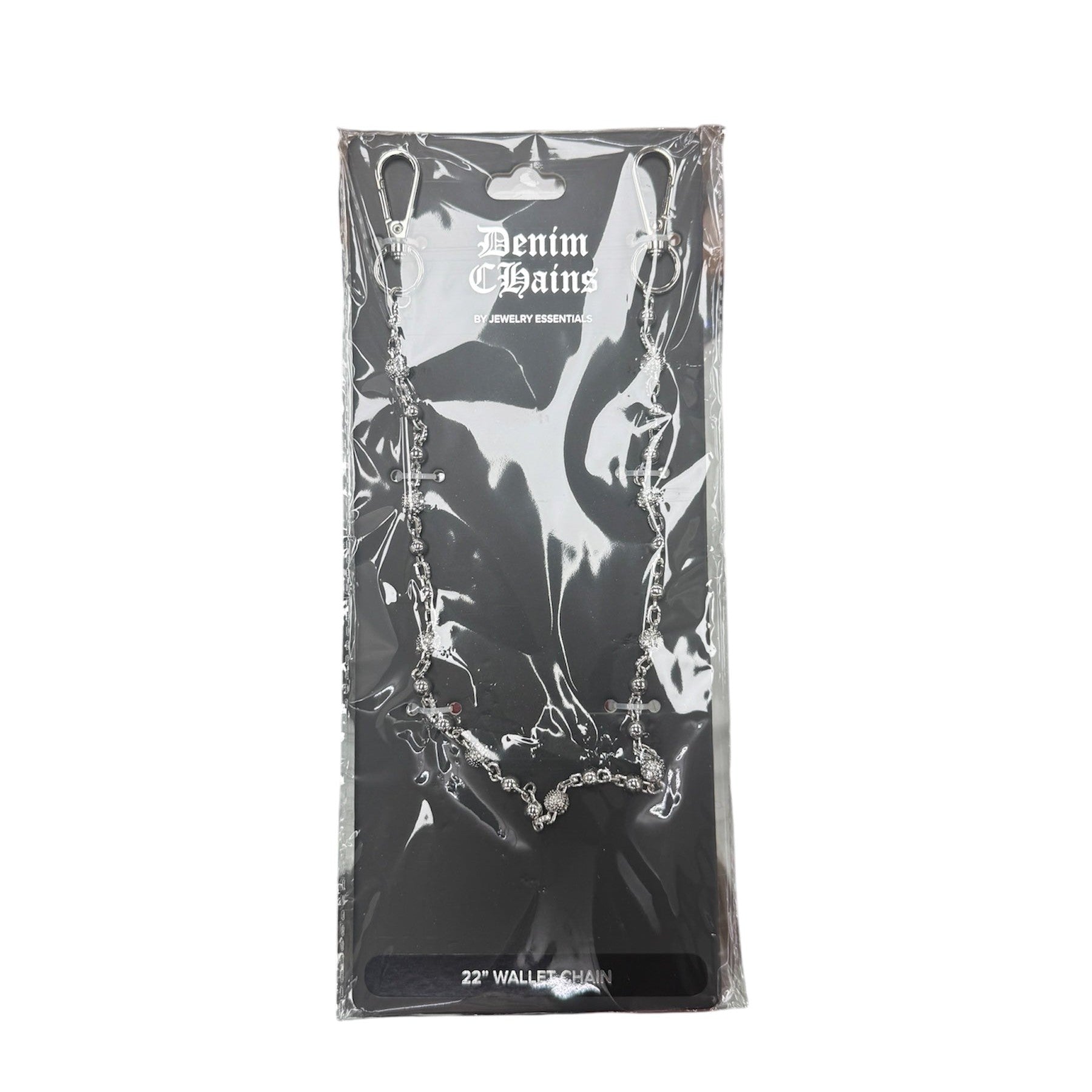 NY JEWERLY ICED CLEAR WALLET CHAIN by Ace Watches