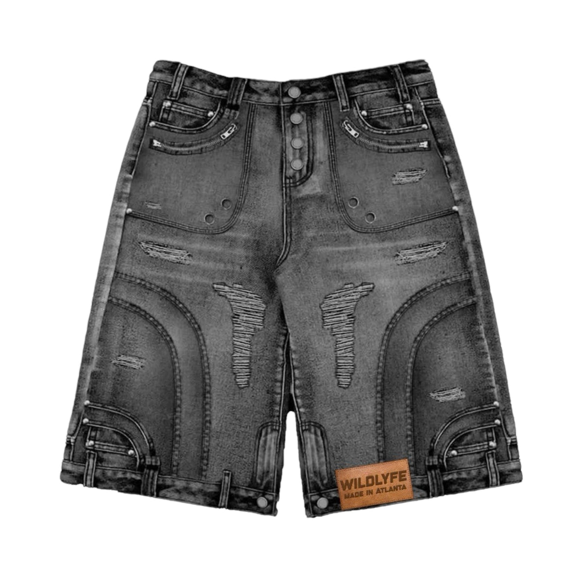 WILDLYFE REVERSE DENIM SHORTS by WILDLYFE