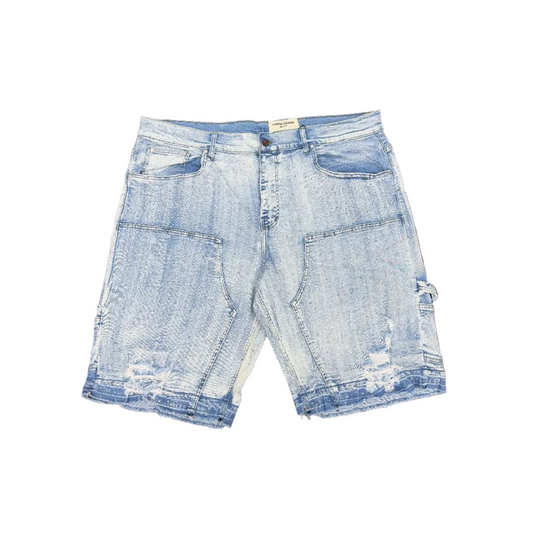 FWRD KARVIN CRYSTAL DENIM SHORT by FWRD