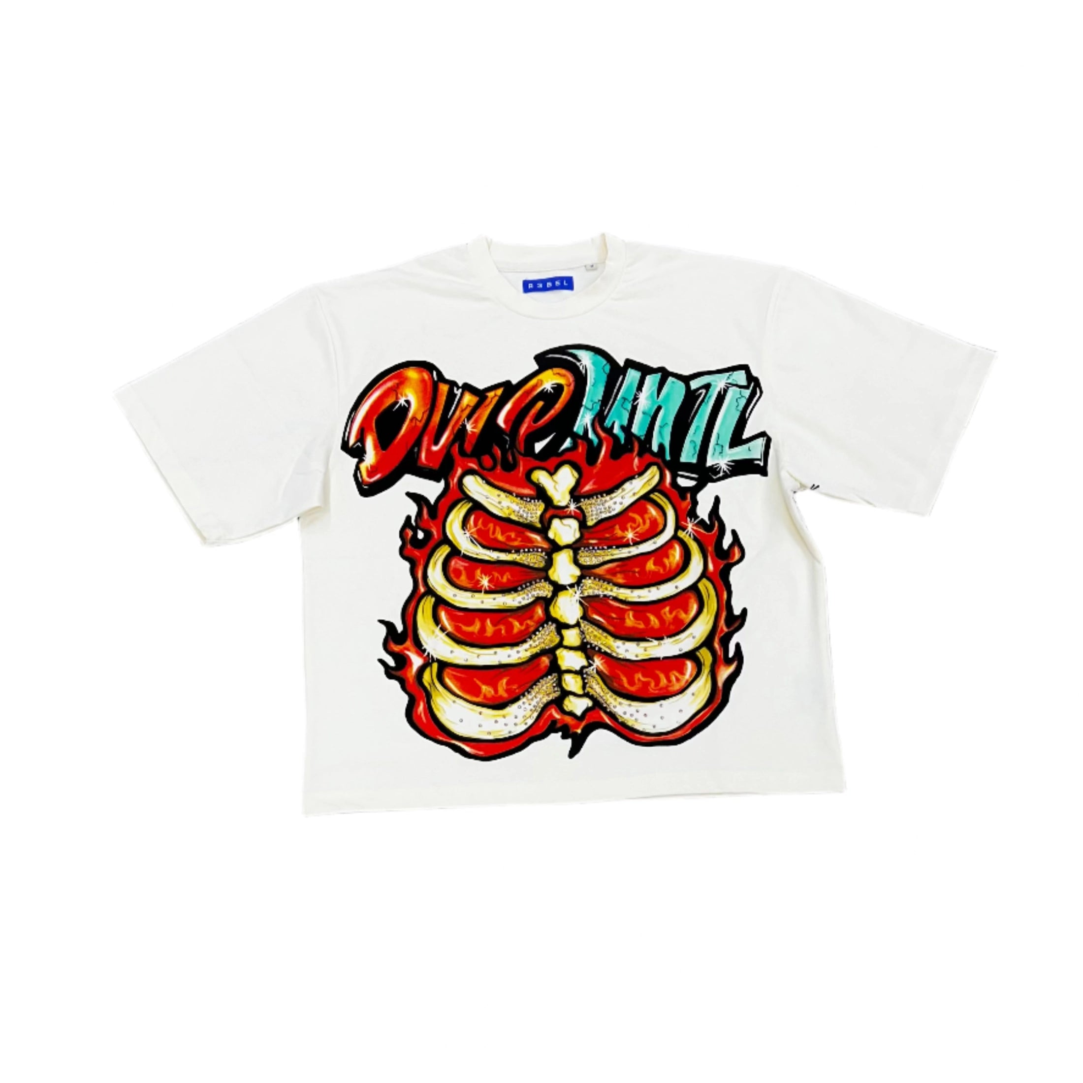 REBEL OVERSIZE TEE-CREAM