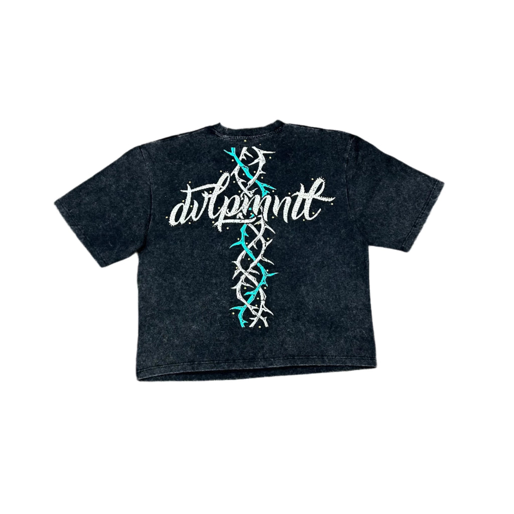 REBEL OVERSIZE TEE-BLACK