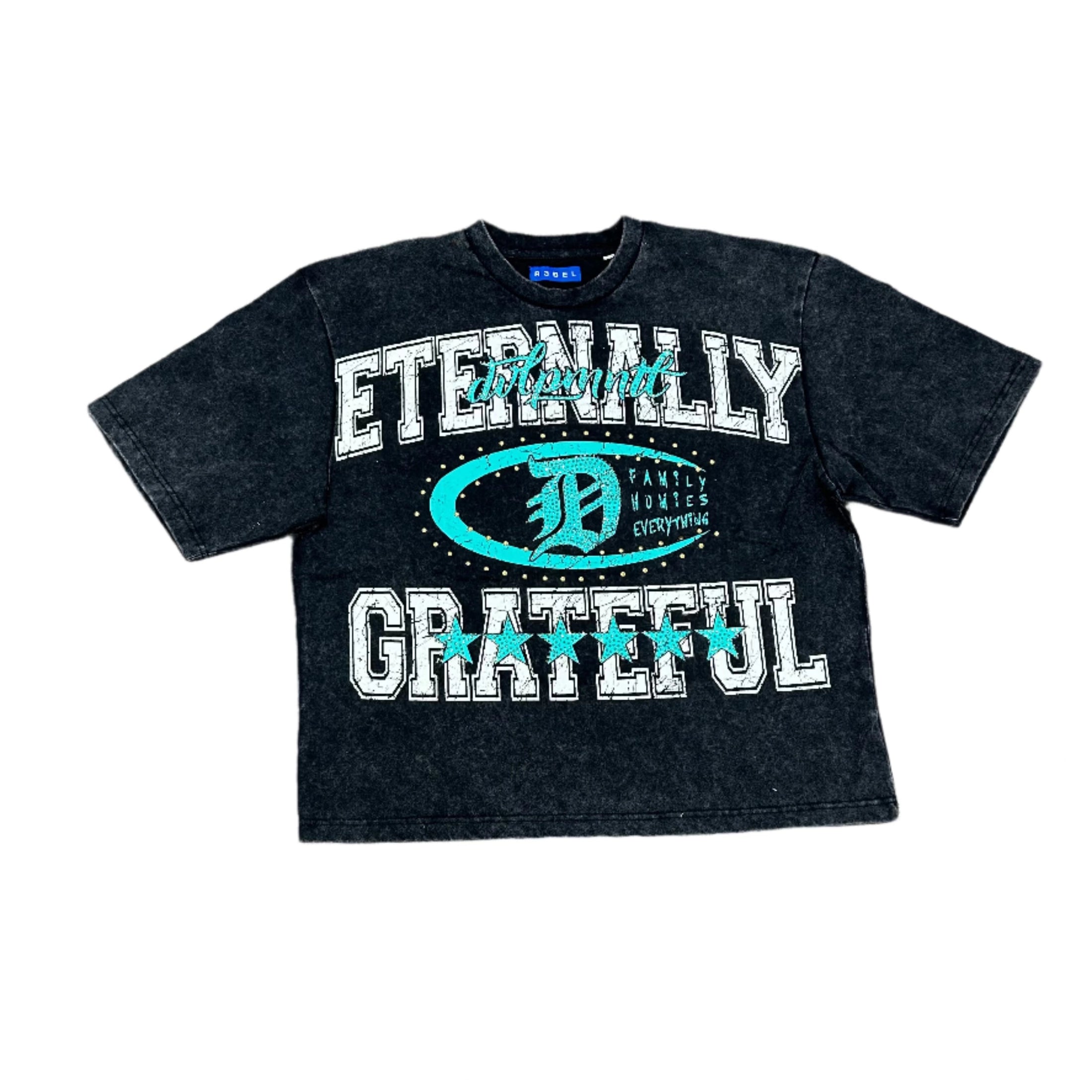 REBEL OVERSIZE TEE-BLACK