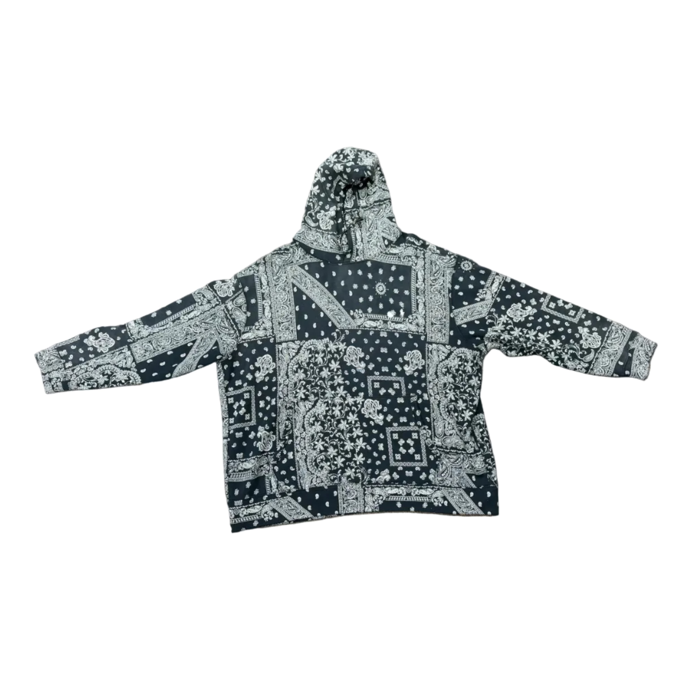 POLO BANDANA PRINT FLEECE HOODIE