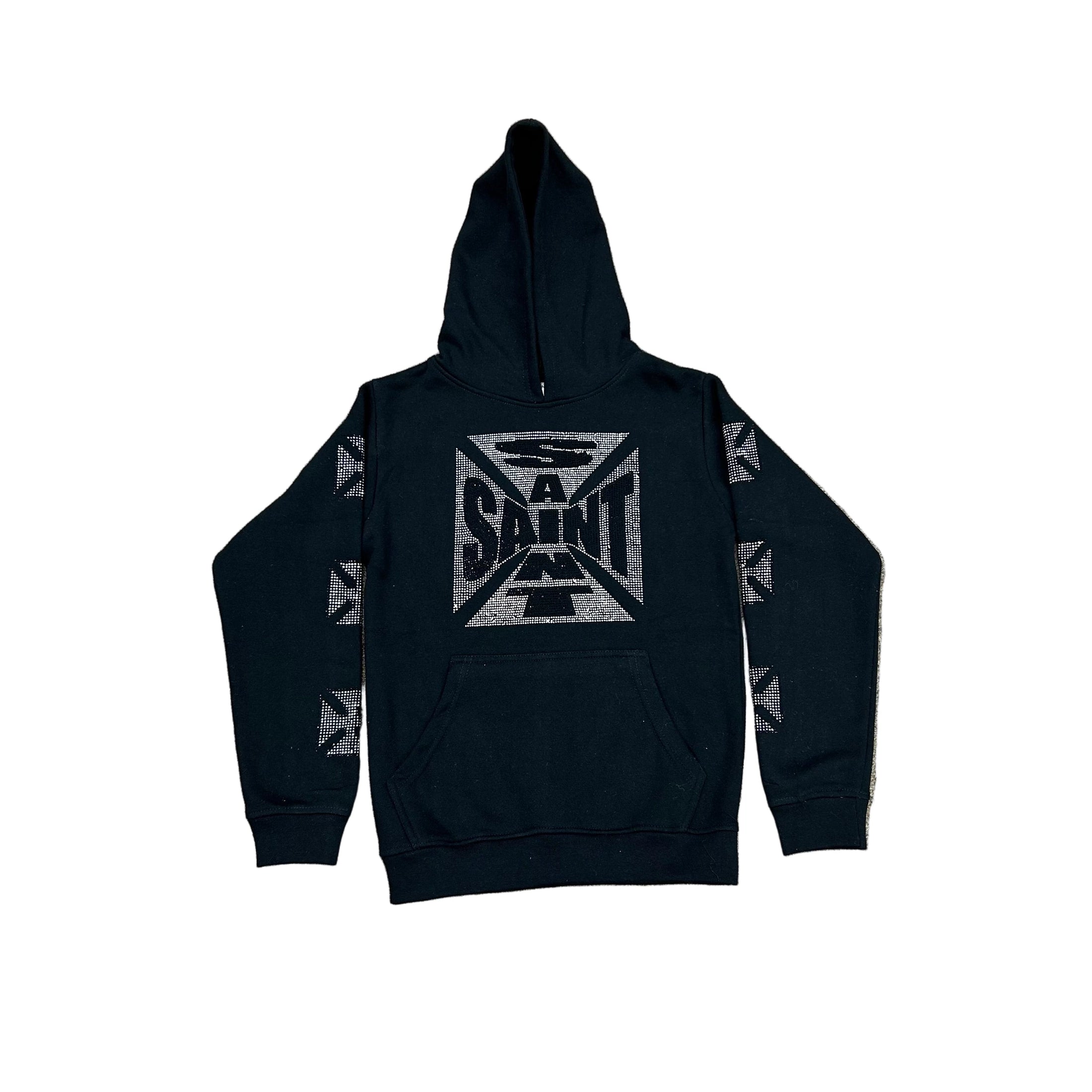 FWRD CRYSTAL HOODIE-BLACK by FWRD