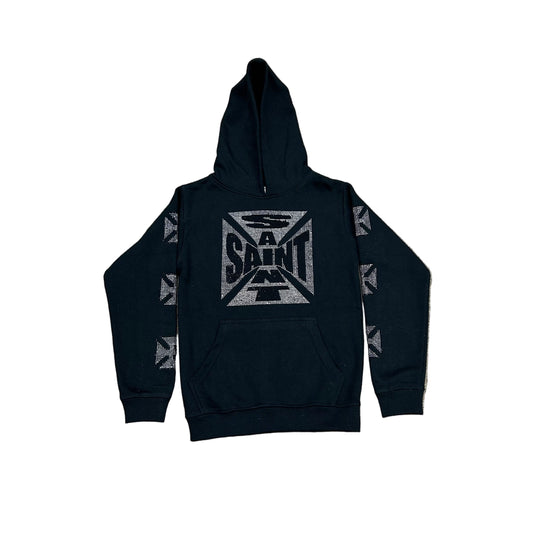 FWRD CRYSTAL HOODIE-BLACK by FWRD