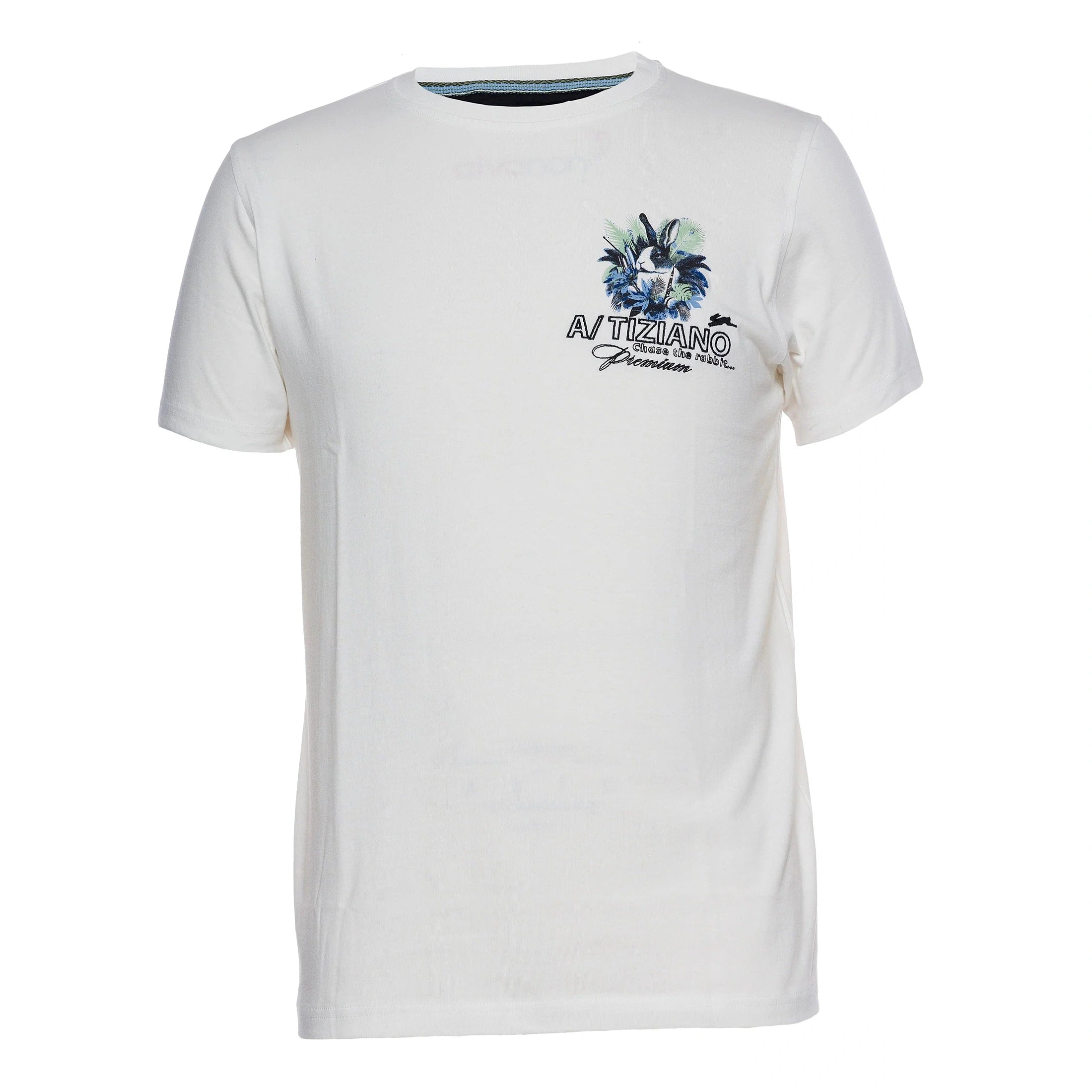 A TIZIANO GRAPHIC T-SHIRT-WHITE