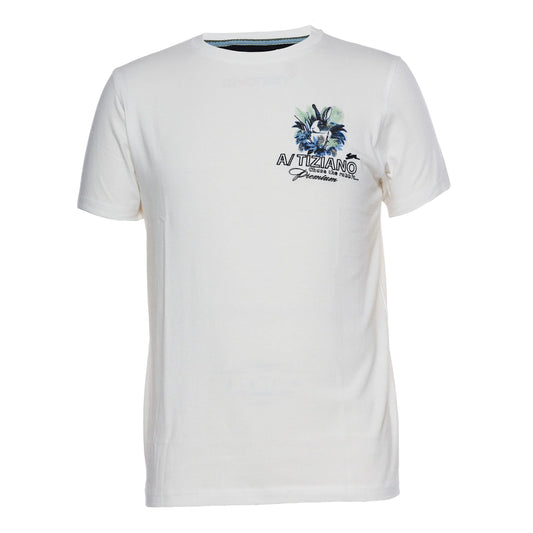 A TIZIANO GRAPHIC T-SHIRT-WHITE by A TIZIANO