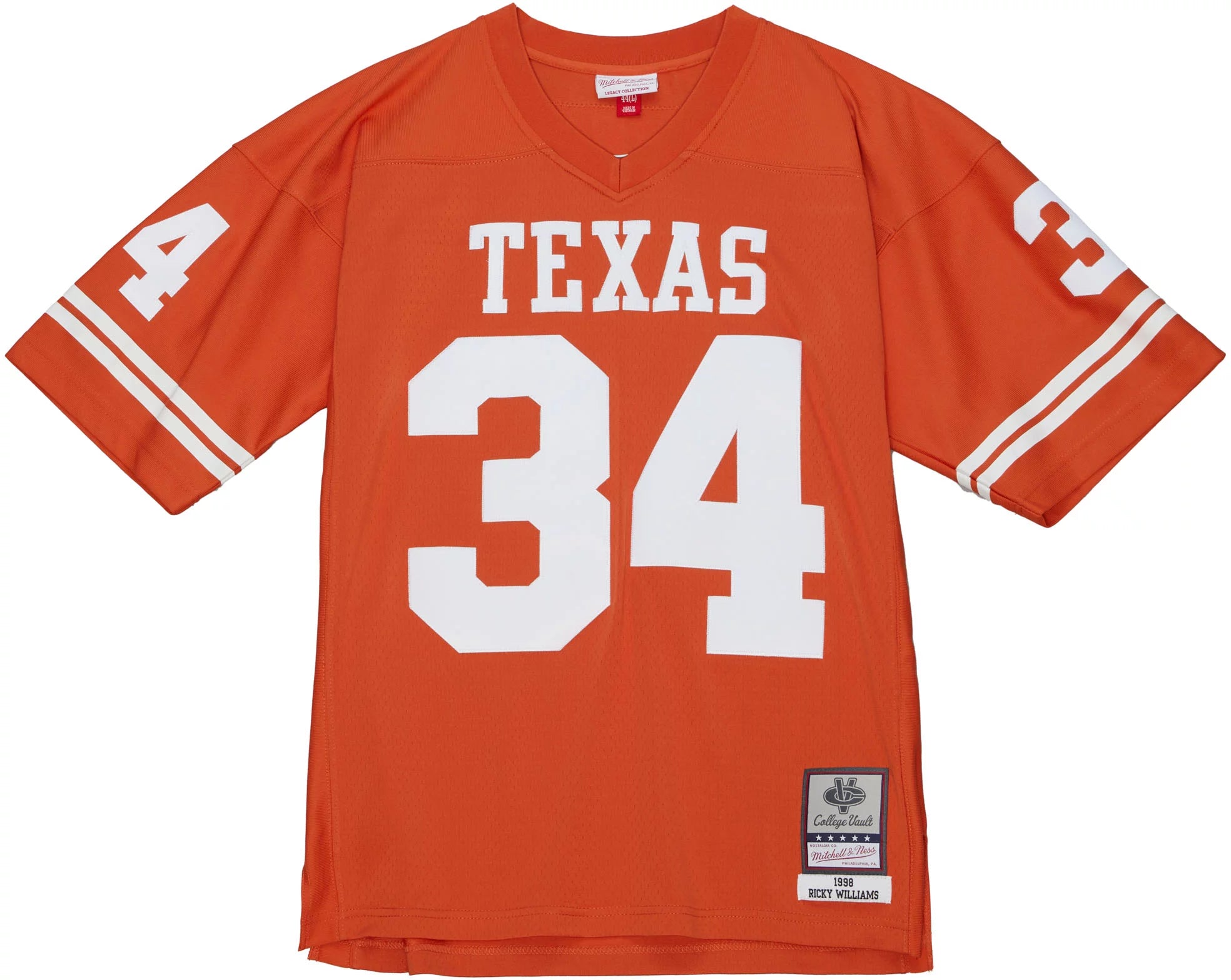 MITCHELL AND NESS NCAA DARK JERSEY TEXAS LONGHORNS 1998 RICKY WILLIAMS
