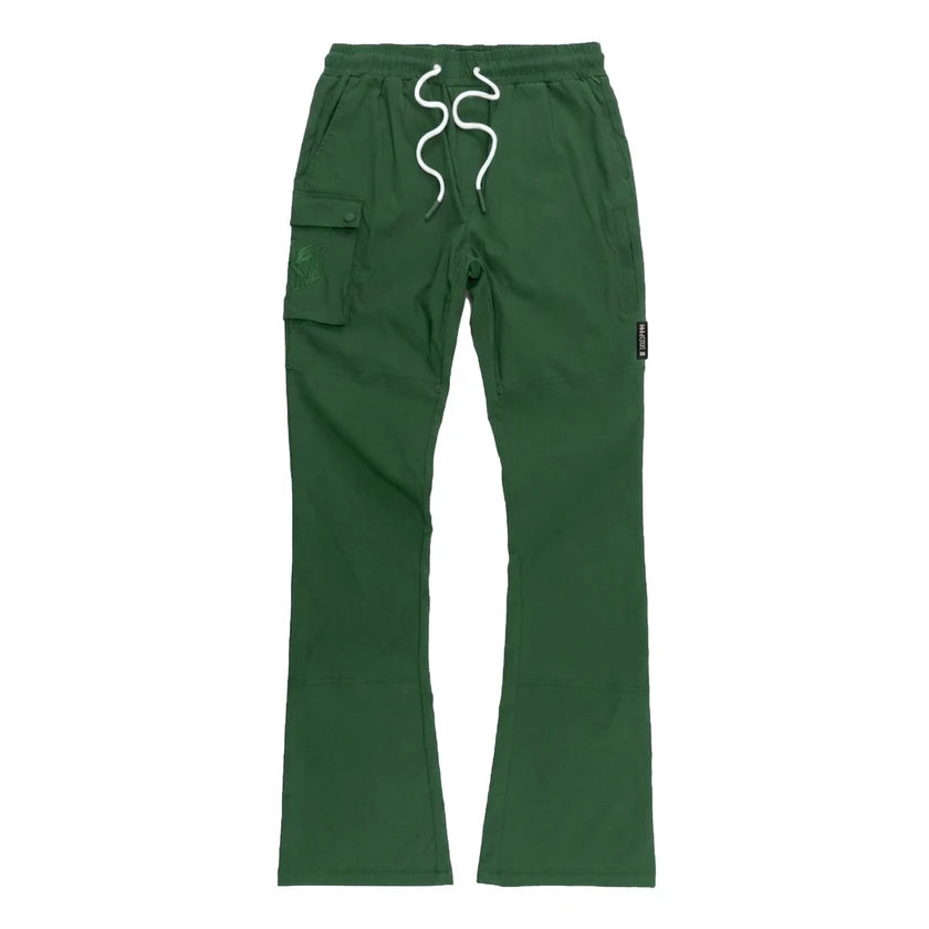 MAKOBI BIG AND TALL ADORNI NYLON STACKED PANTS by Makobi