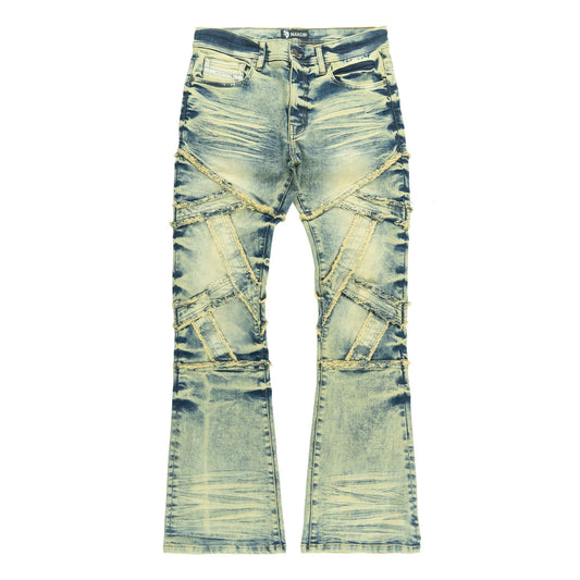 VENETA STACKED JEANS by Makobi