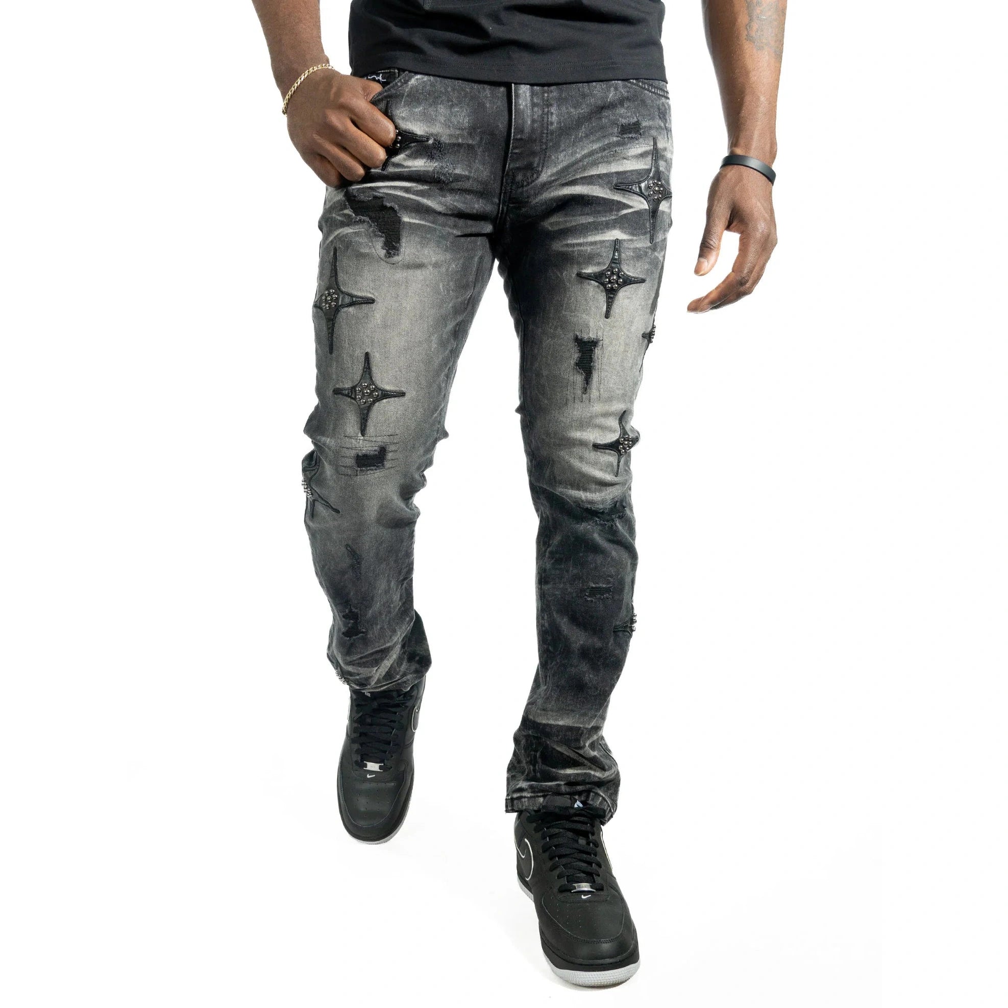 MAKOBI BOTTEGA JEANS BLACK FADE