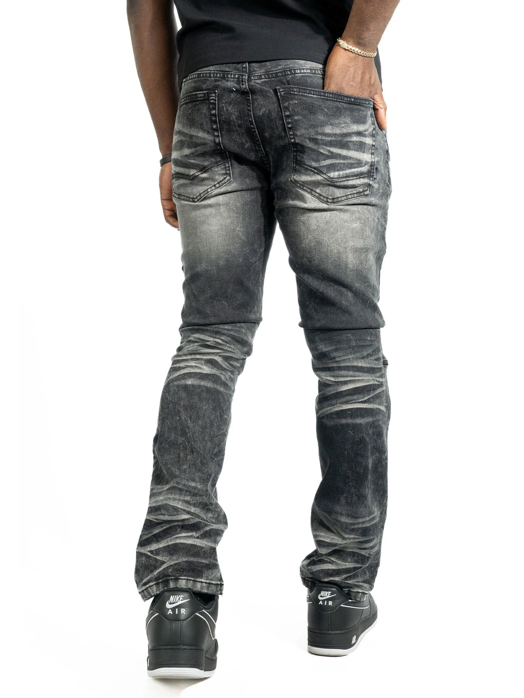 MAKOBI BOTTEGA JEANS BLACK FADE