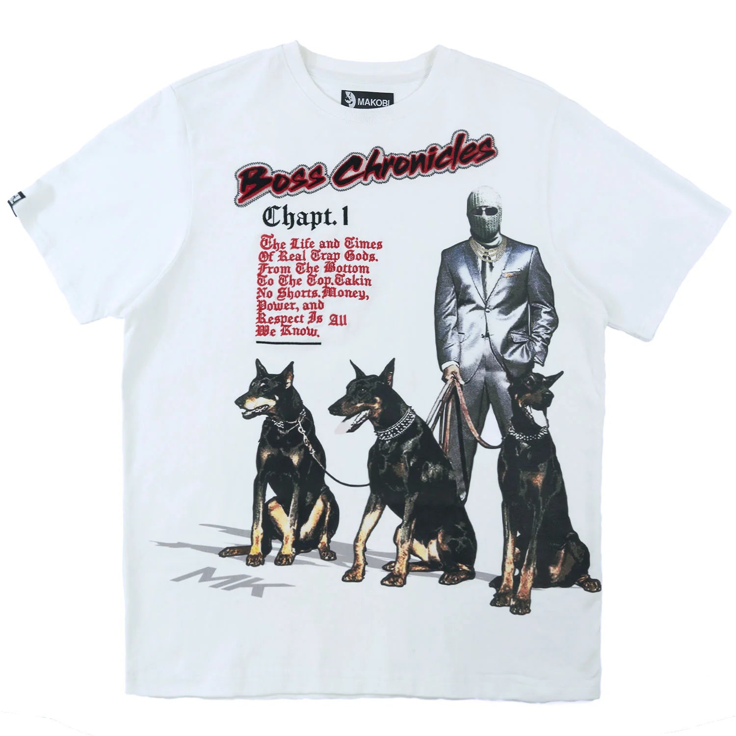 MAKOBI Boss Chronicles Tee -WHITE
