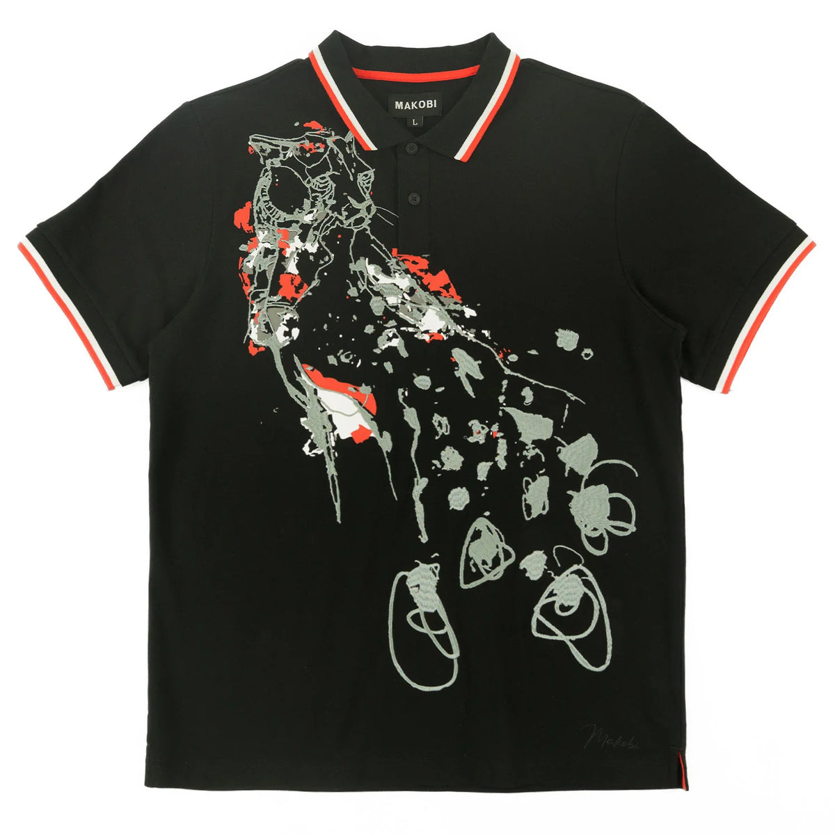 MAKOBI VERONA CHEETAH POLO SHIRT by MAKOBI