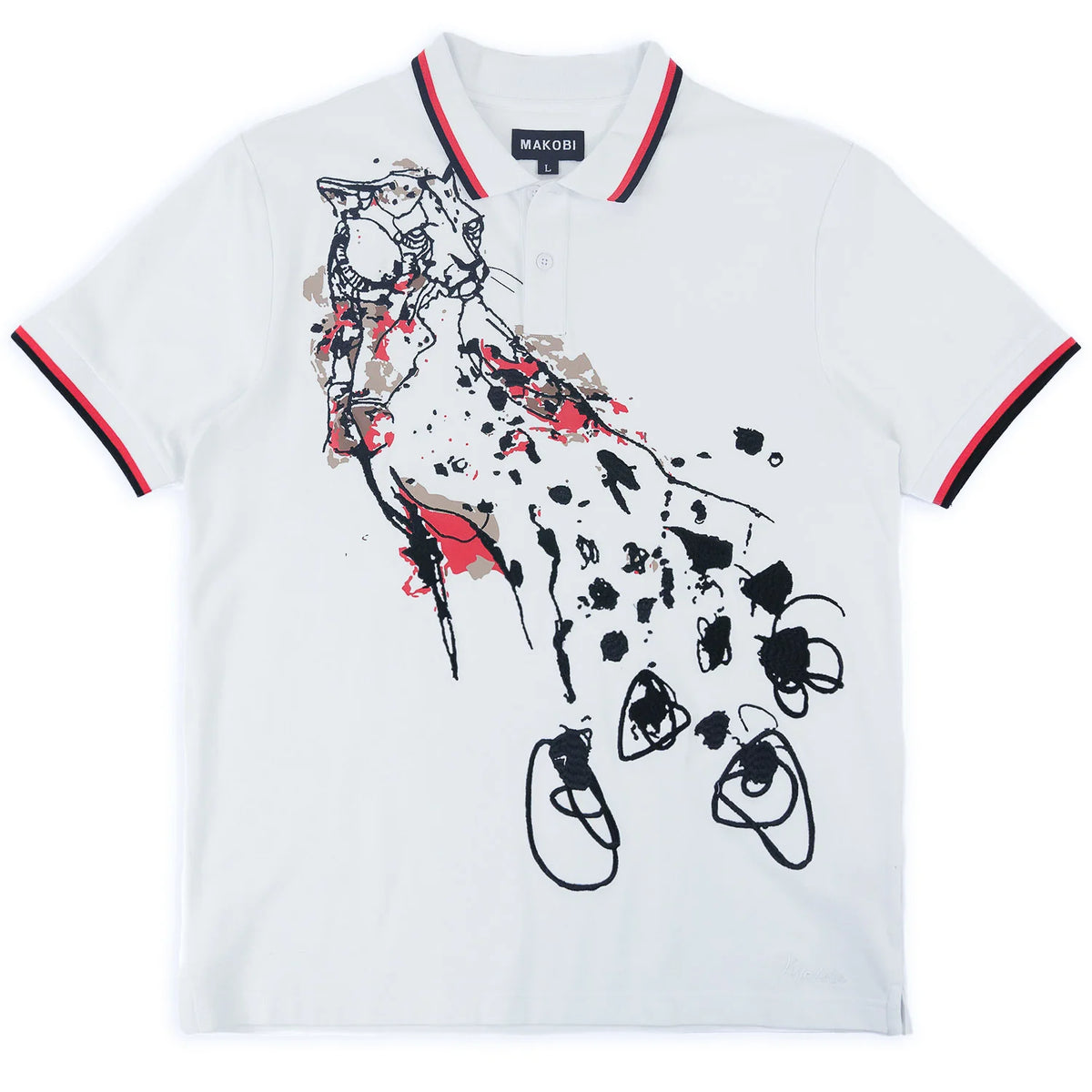 MAKOBI VERONA CHEETAH POLO SHIRT by MAKOBI