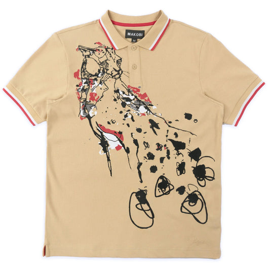 MAKOBI VERONA CHEETAH POLO SHIRT by MAKOBI