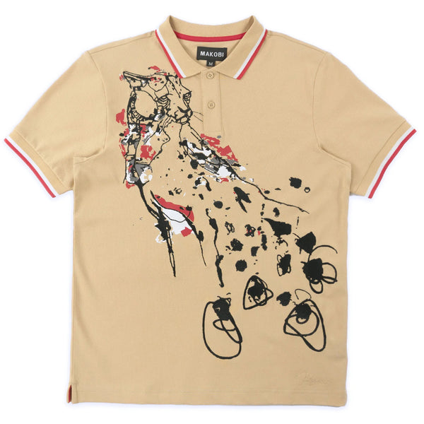 MAKOBI VERONA CHEETAH POLO SHIRT