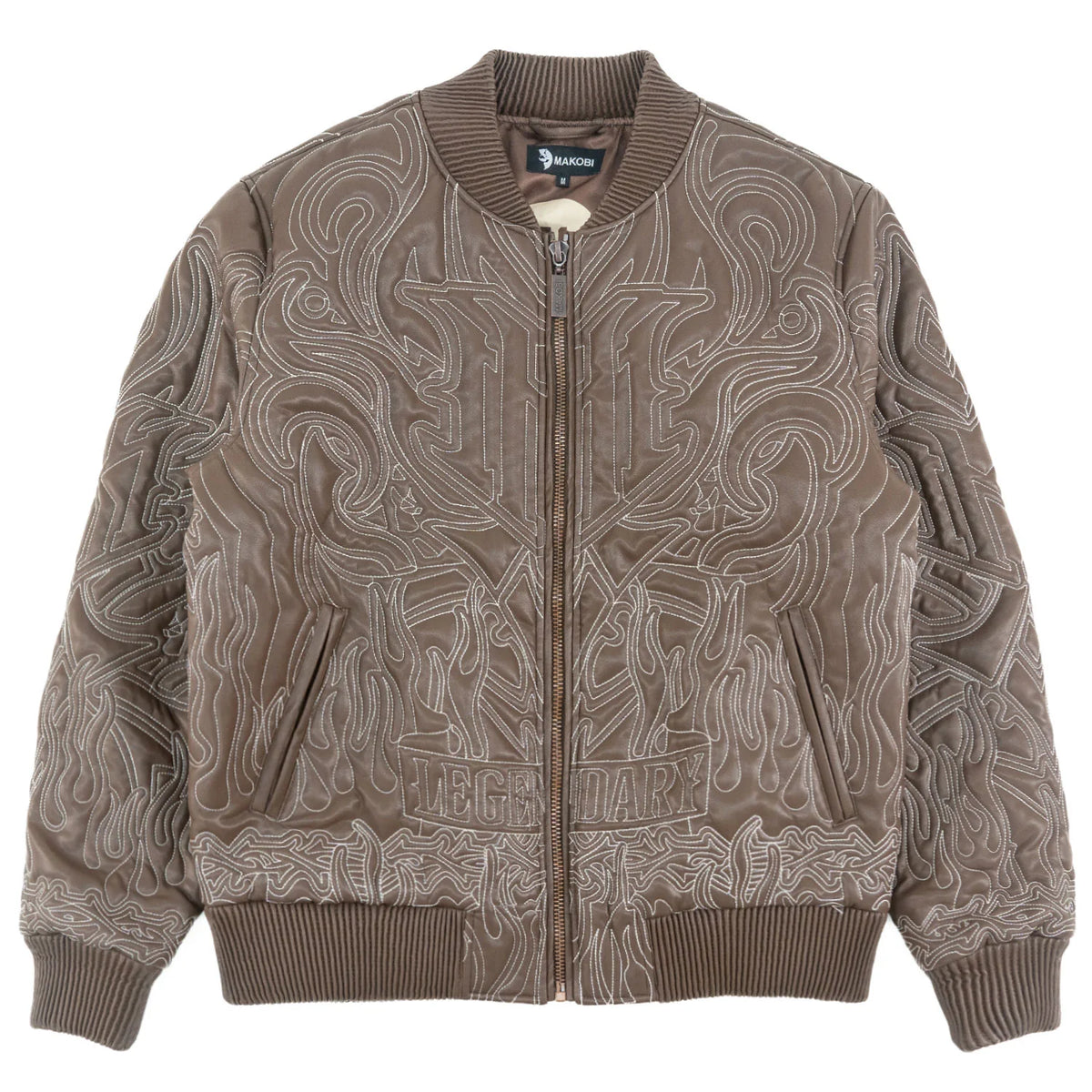 MAKOBI Jacket Bianco Bomber Jacket by MAKOBI