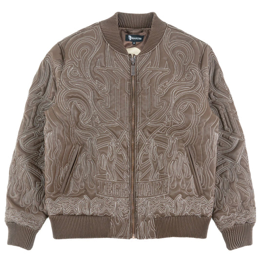 MAKOBI Jacket Bianco Bomber Jacket by MAKOBI