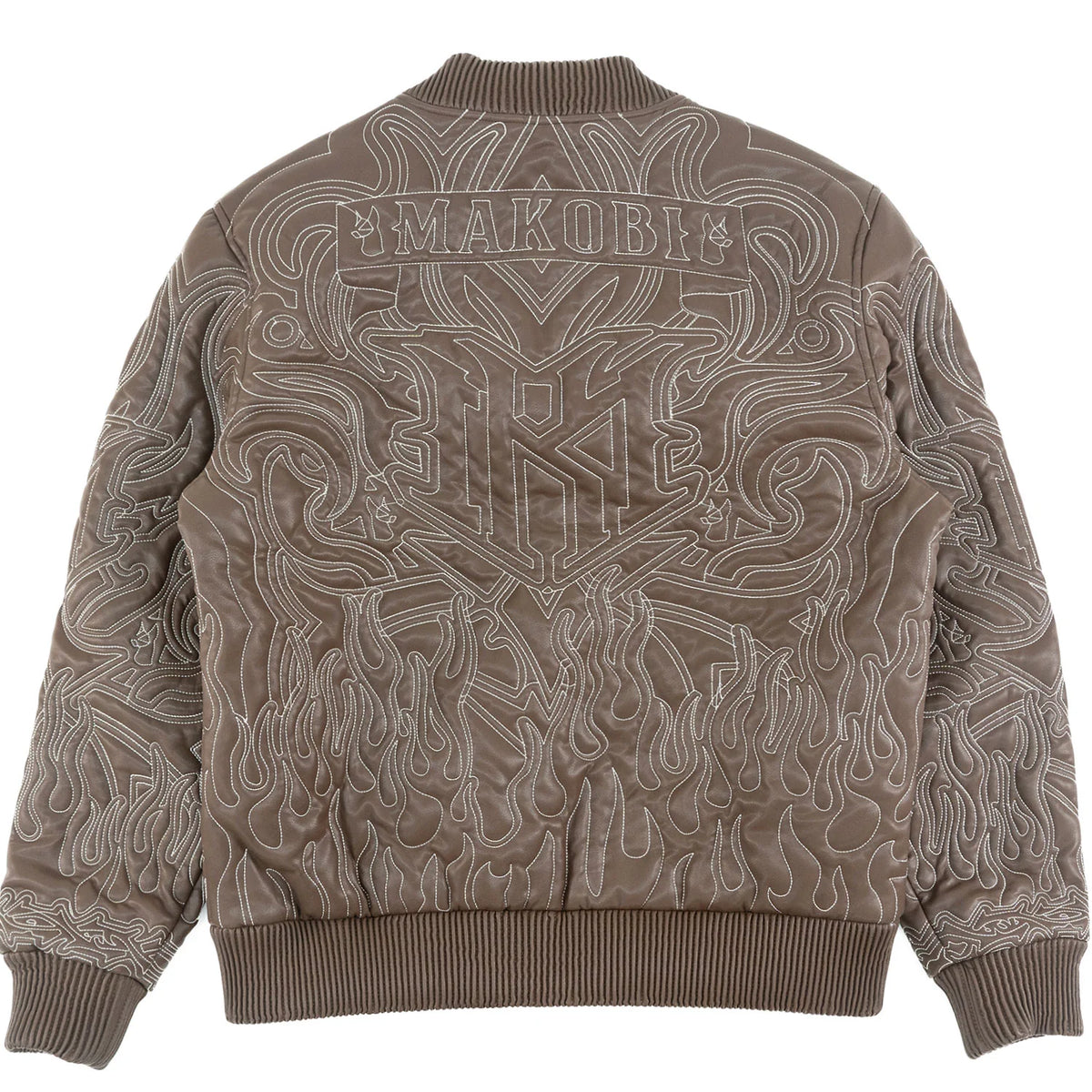 MAKOBI Jacket Bianco Bomber Jacket by MAKOBI