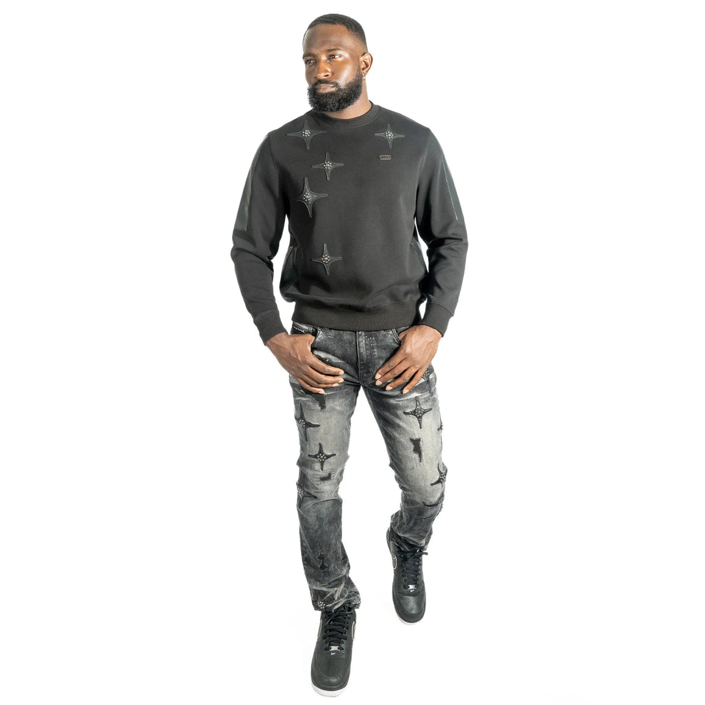 MAKOBI BOTTEGA CREWNECK-BLACK