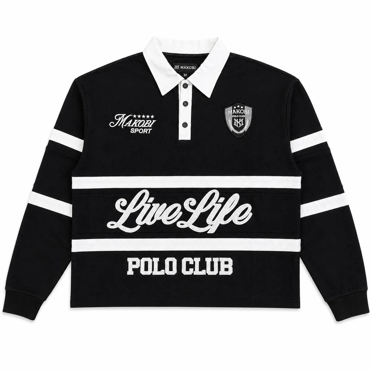 MAKOBI LIVE LIFE RUGBY SHIRT by Makobi