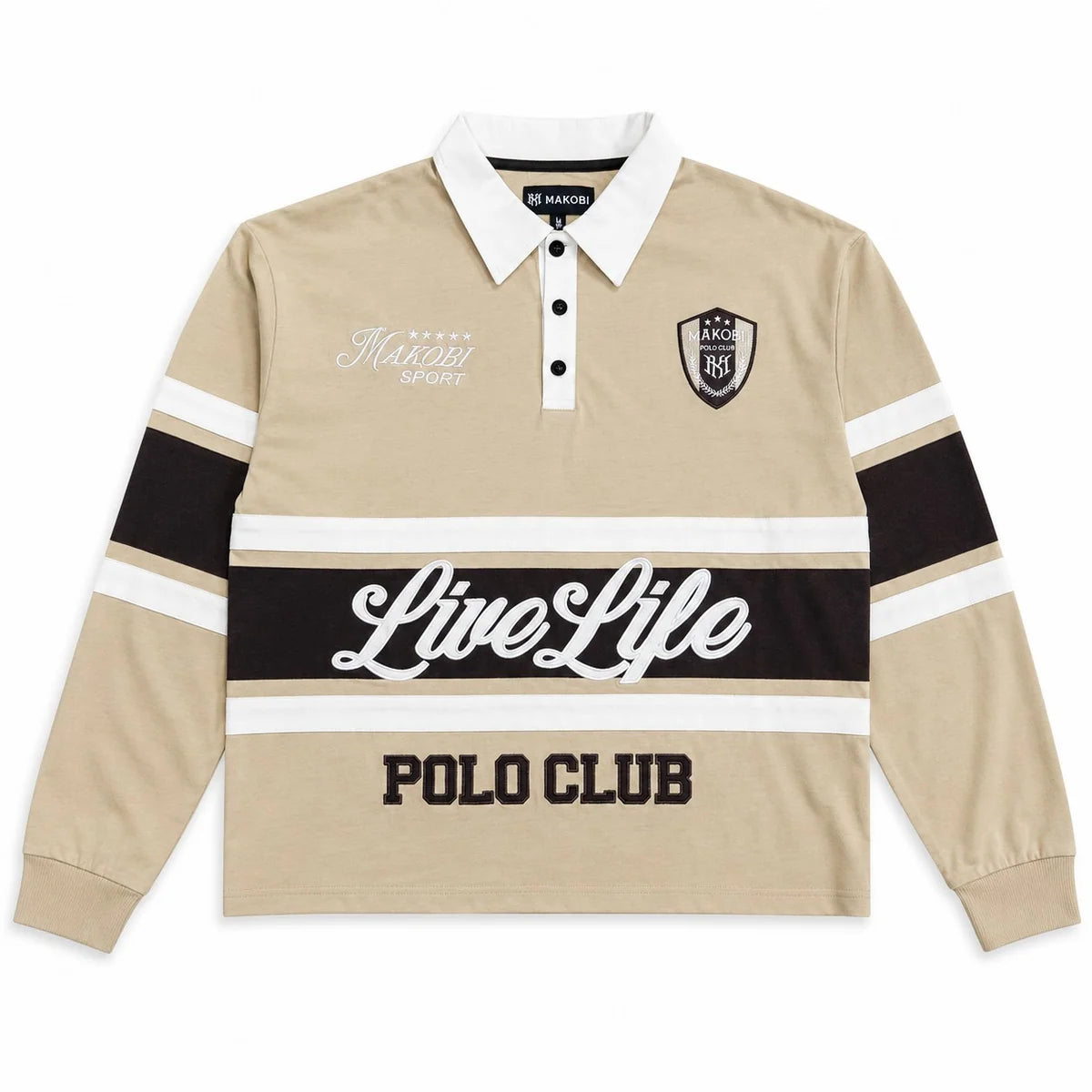 MAKOBI LIVE LIFE RUGBY SHIRT by Makobi